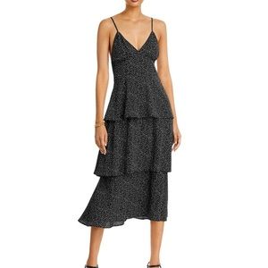 Aqua tiered midi dress worn once sold out everywhere